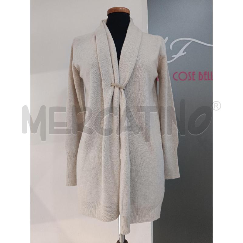 CARDIGAN DONNA FABIANA FILIPPI BEIGE CASHMERE | Mercatino dell'Usato Roma gregorio vii 1