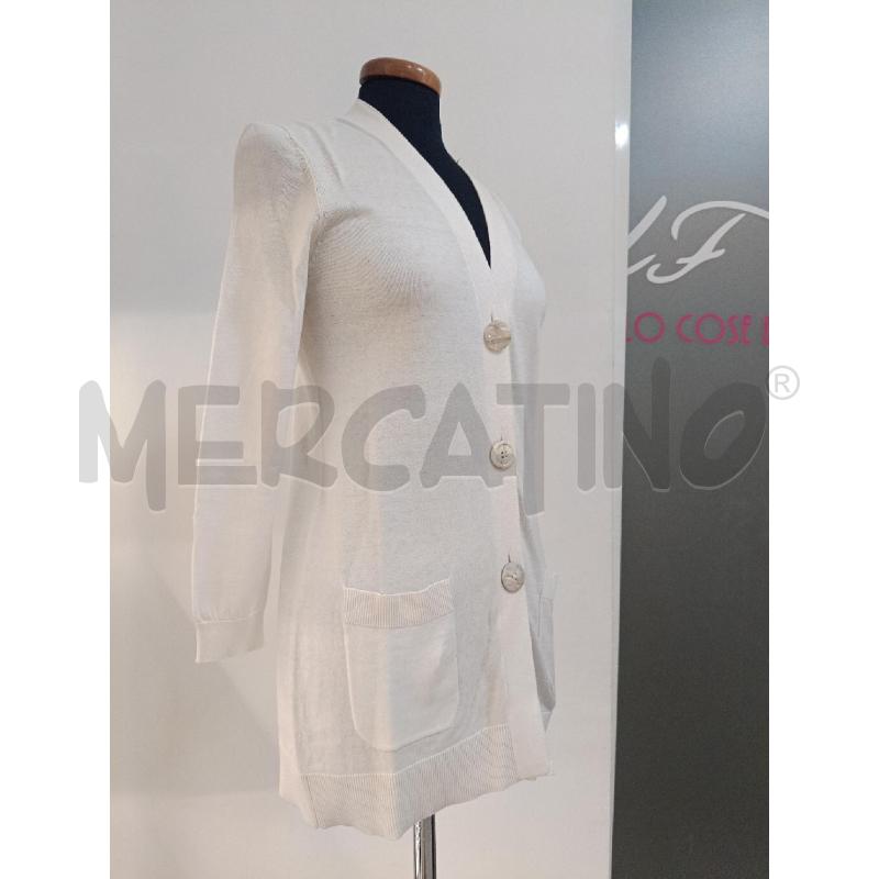 CARDIGAN DONNA MALIPARMI BEIGE MISTO SETA  | Mercatino dell'Usato Roma gregorio vii 2