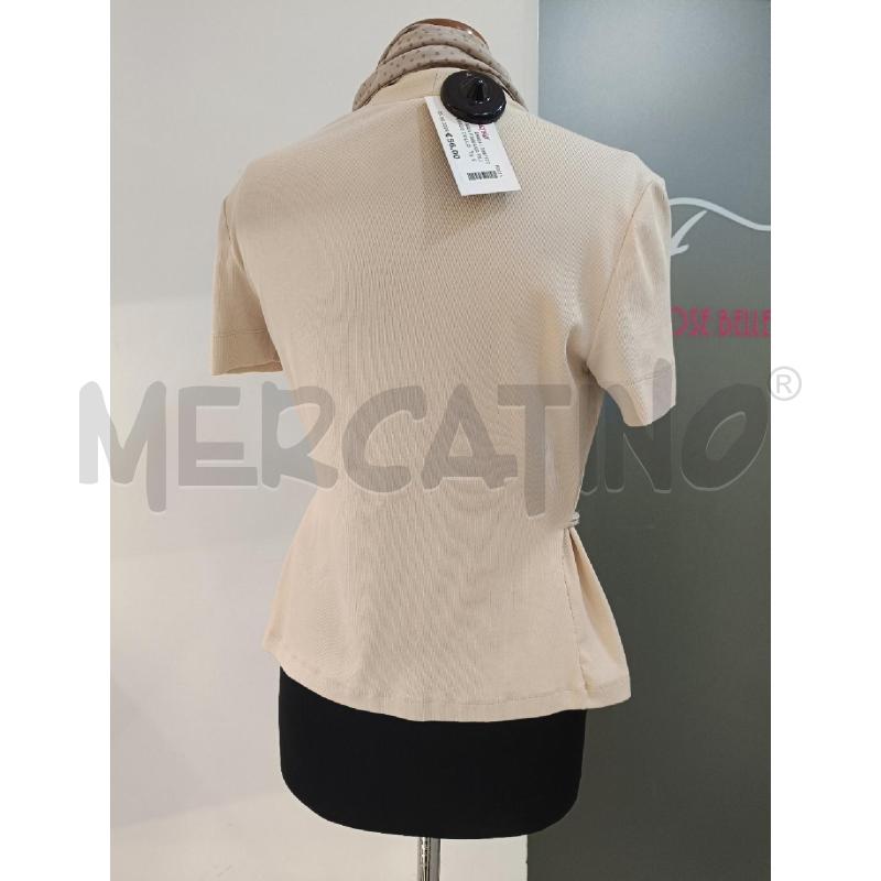 CARDIGAN FABIANA FILIPPI BEIGE COLLO IN SETA POIS  | Mercatino dell'Usato Roma gregorio vii 4
