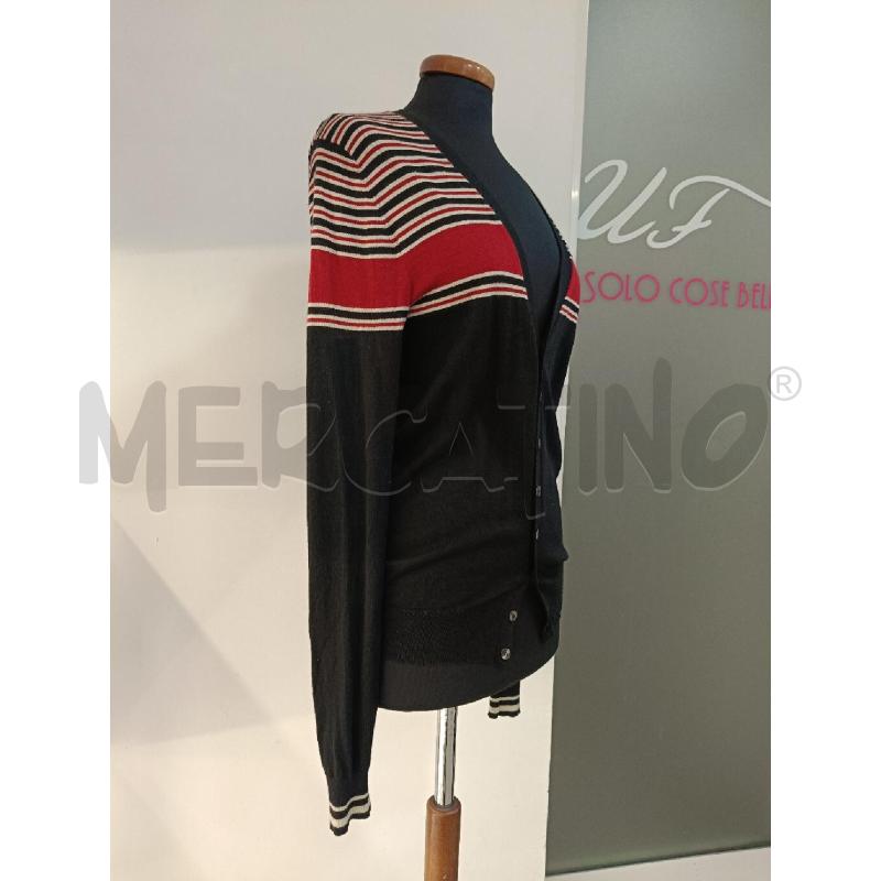 CARDIGAN UOMO D&G NERO RIGHE ROSSE CASHEMRE | Mercatino dell'Usato Roma gregorio vii 2