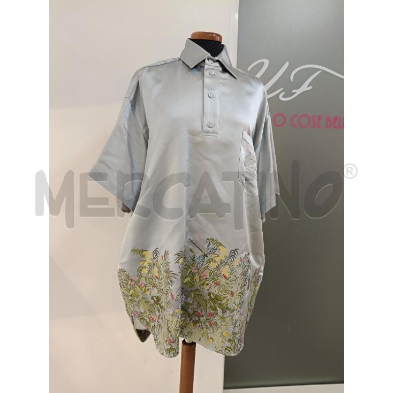 CASACCA DONNA ETRO CELESTE FANTASIA FLOREALE VERDE | Mercatino dell'Usato Roma gregorio vii 1
