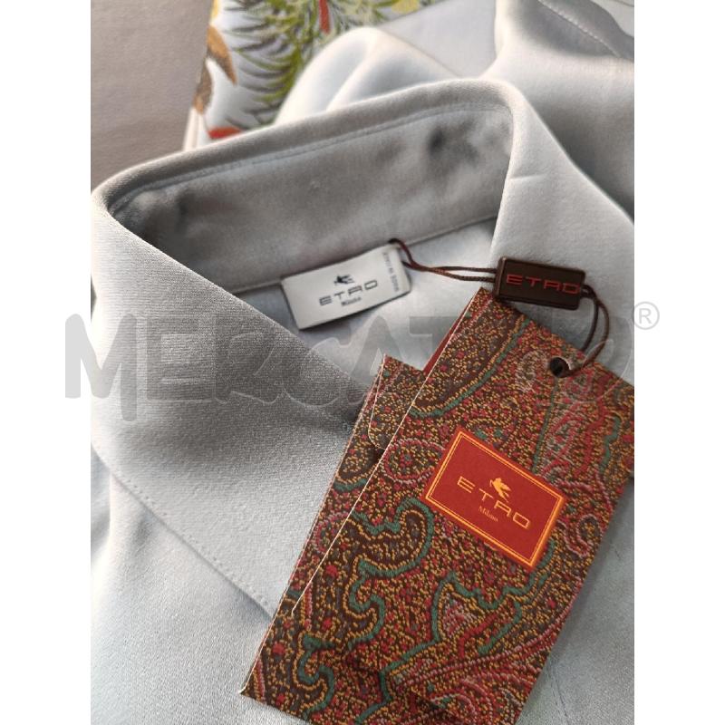 CASACCA DONNA ETRO CELESTE FANTASIA FLOREALE VERDE | Mercatino dell'Usato Roma gregorio vii 5