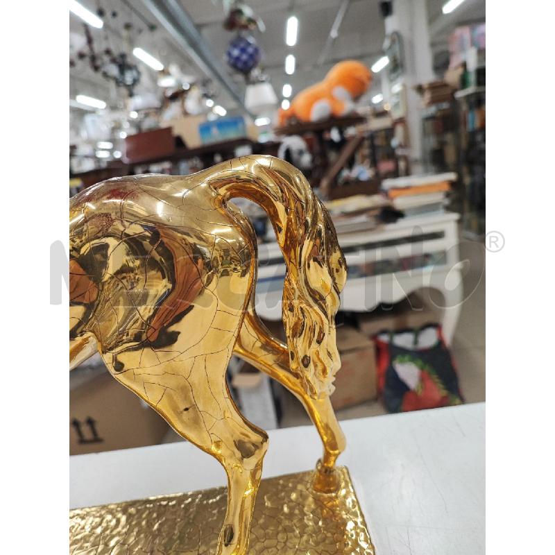 CAVALLO ZACCAGNINI DORATO DA RIVEDERE   | Mercatino dell'Usato Roma gregorio vii 2