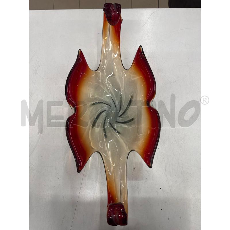 CENTROTAVOLA OVALE MURANO ROSSO  | Mercatino dell'Usato Roma gregorio vii 2
