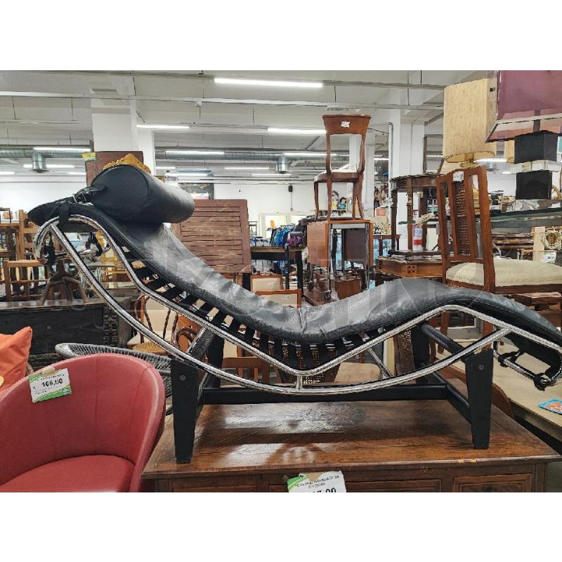 CHAISE LONGUE NERA CROMO ALIVAR  | Mercatino dell'Usato Roma gregorio vii 1