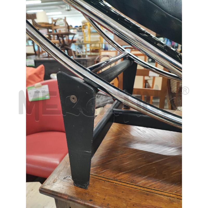 CHAISE LONGUE NERA CROMO ALIVAR  | Mercatino dell'Usato Roma gregorio vii 2