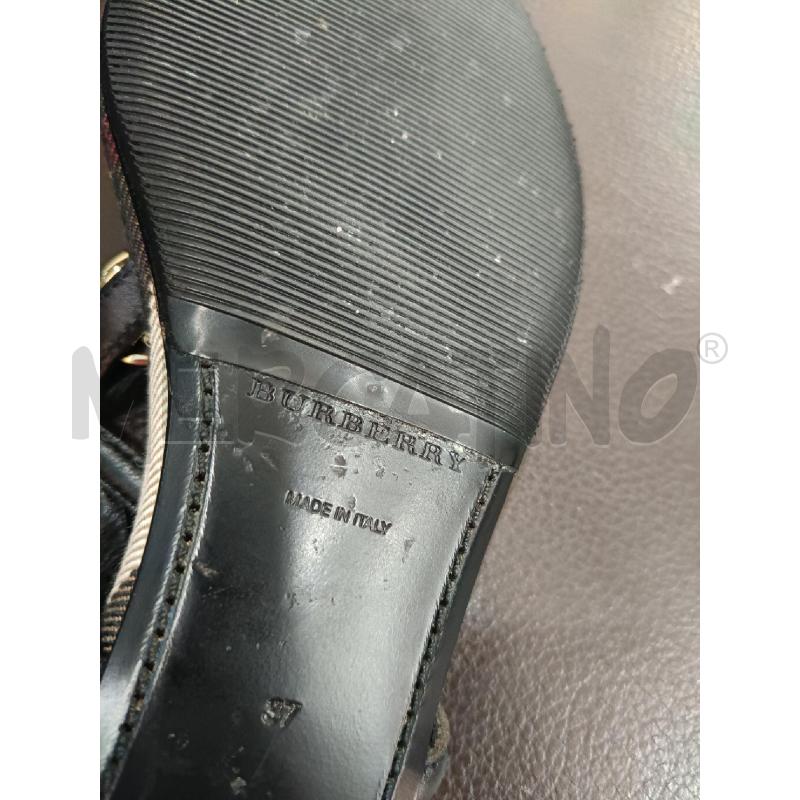 CIABATTE BURBERRY NERO INTERNO CHECK CATENA ORO | Mercatino dell'Usato Roma gregorio vii 4