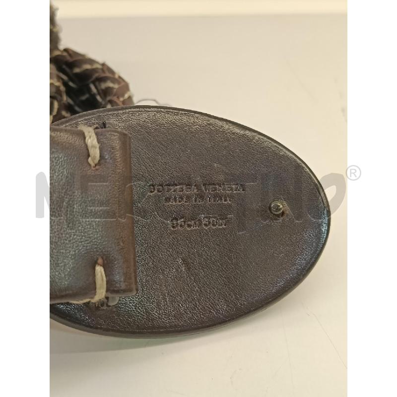 CINTURA BOTTEGA VENETA MARRONE INTRECCI | Mercatino dell'Usato Roma gregorio vii 3