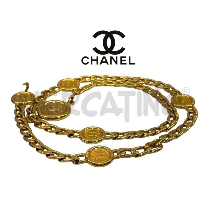 CINTURA CHANEL CATENA MEDALLION CC DORATA | Mercatino dell'Usato Roma gregorio vii 1