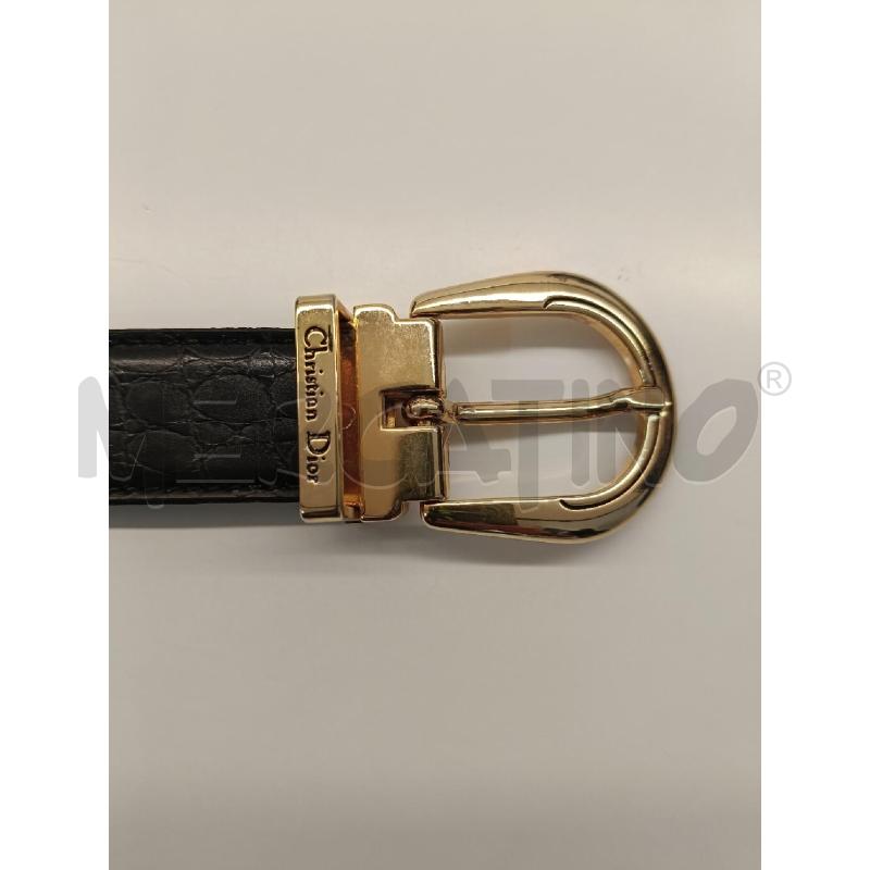 CINTURA DONNA CHRISTIAN DIOR NERA  | Mercatino dell'Usato Roma gregorio vii 2