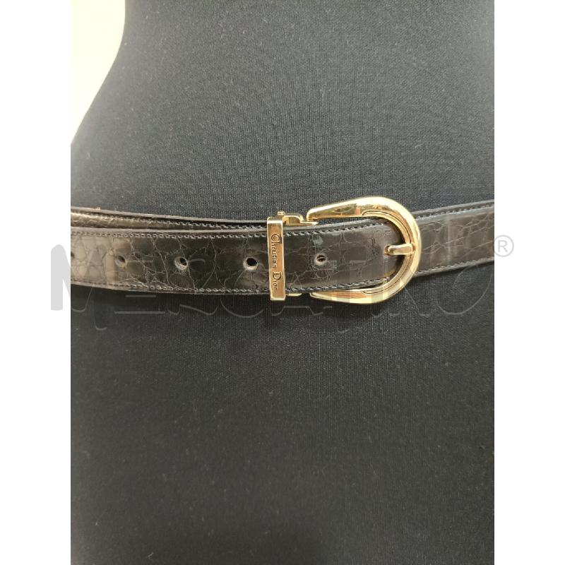 CINTURA DONNA CHRISTIAN DIOR NERA  | Mercatino dell'Usato Roma gregorio vii 3