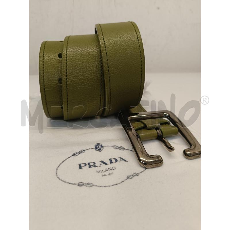 CINTURA PRADA VERDE PELLE | Mercatino dell'Usato Roma gregorio vii 2
