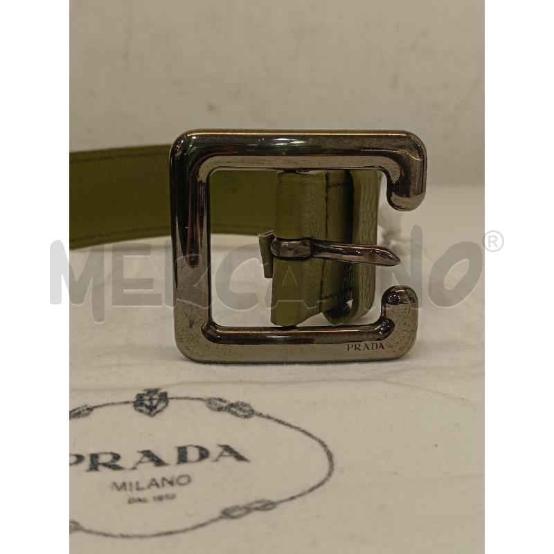 CINTURA PRADA VERDE PELLE | Mercatino dell'Usato Roma gregorio vii 4
