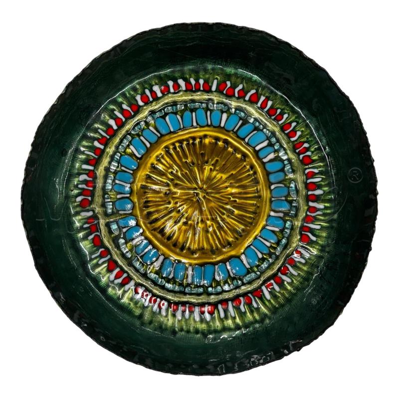 CIOTOLA GRANDE RAME VERDE SMALTATA D 39  | Mercatino dell'Usato Roma gregorio vii 1