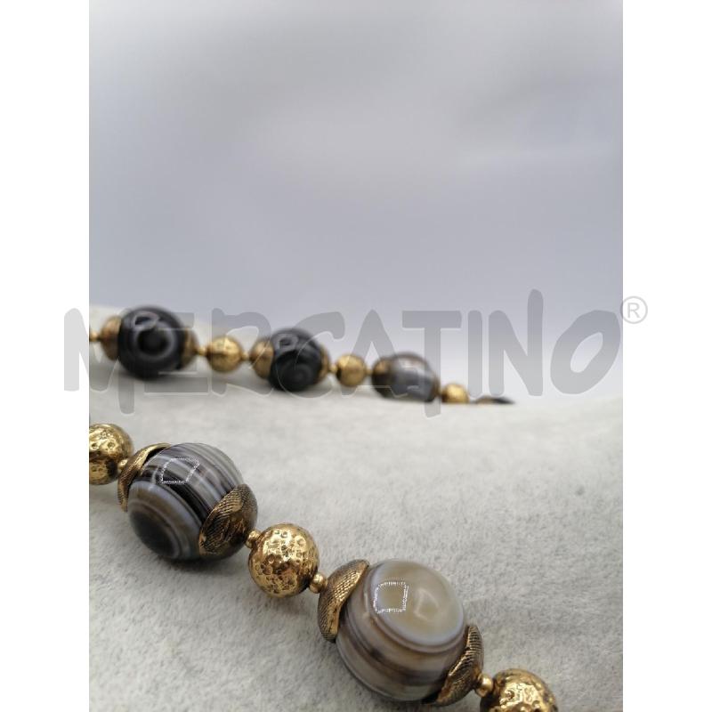 COLLANA ALCOZER SFERE GRIGIE | Mercatino dell'Usato Roma gregorio vii 3