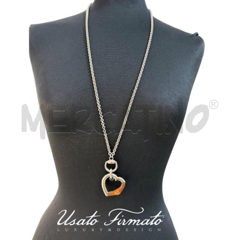 COLLANA GUCCI BAMBOO CUORE ARG  | Mercatino dell'Usato Roma gregorio vii 1