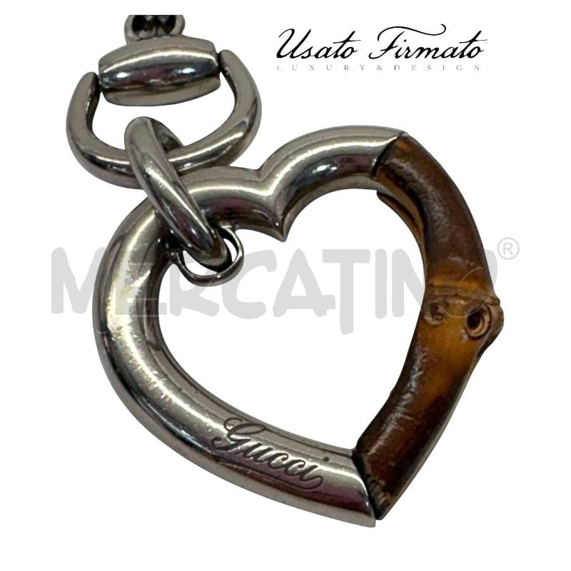 COLLANA GUCCI BAMBOO CUORE ARG  | Mercatino dell'Usato Roma gregorio vii 2