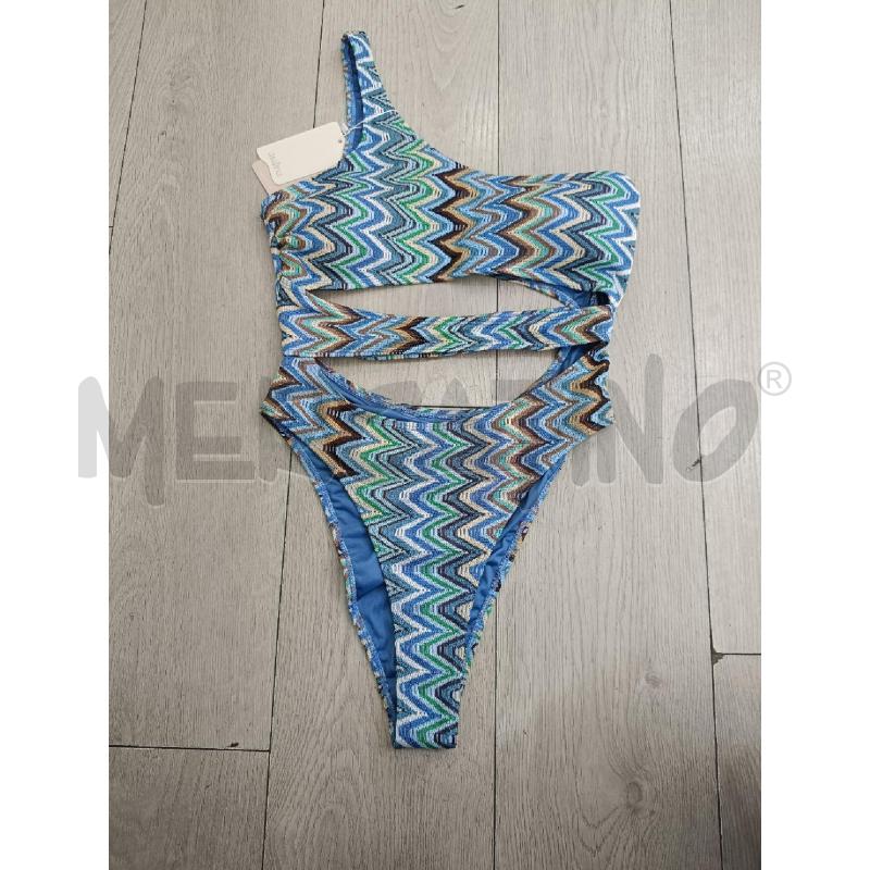 COLLANA INTERO AZZURRO VERDE BEIGE ZIG ZAG | Mercatino dell'Usato Roma gregorio vii 1