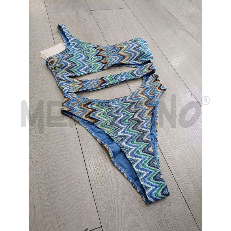 COLLANA INTERO AZZURRO VERDE BEIGE ZIG ZAG | Mercatino dell'Usato Roma gregorio vii 2