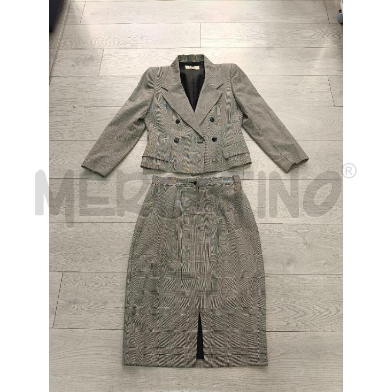 COMPLETO DONNA DIOR GRIGIO CHECK | Mercatino dell'Usato Roma gregorio vii 4