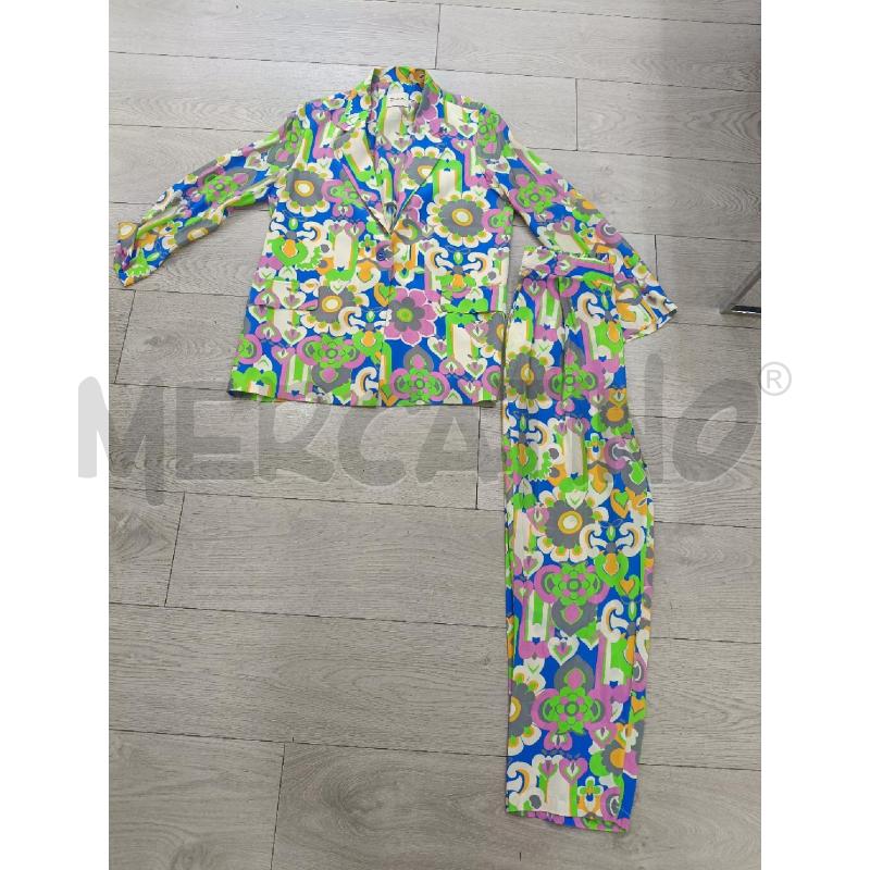 COMPLETO DONNA DIXIE VERDE FIORI ROSA | Mercatino dell'Usato Roma gregorio vii 1