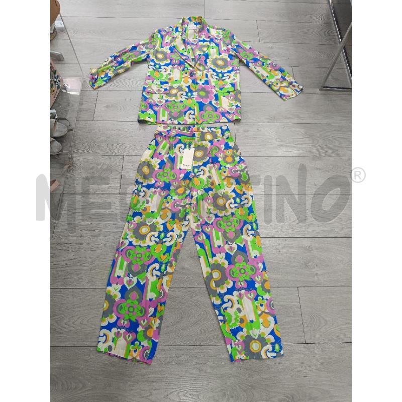 COMPLETO DONNA DIXIE VERDE FIORI ROSA | Mercatino dell'Usato Roma gregorio vii 2