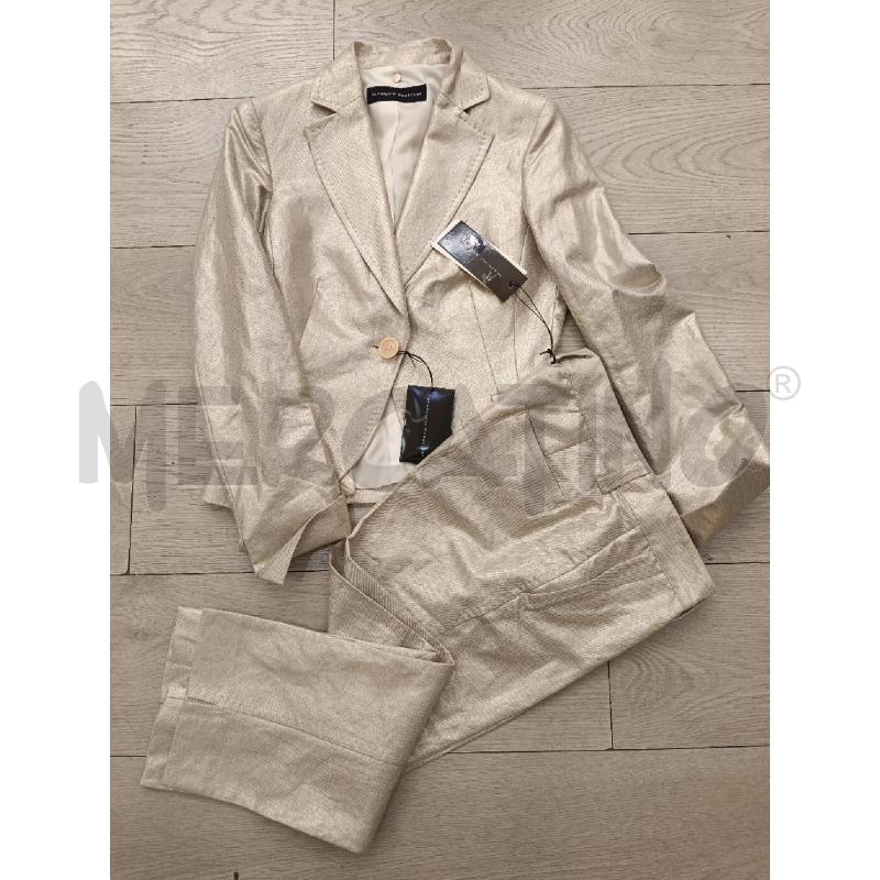 COMPLETO DONNA MASSIMO REBECCHI DORATO GIACCA+PANTALONE | Mercatino dell'Usato Roma gregorio vii 1