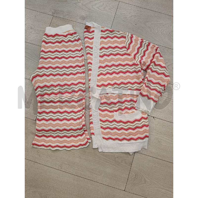 COMPLETO DONNA MISSONI ZIGZAG ROSA FUCSIA BIEGE BIANCA | Mercatino dell'Usato Roma gregorio vii 1