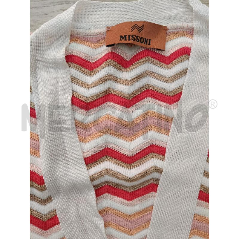 COMPLETO DONNA MISSONI ZIGZAG ROSA FUCSIA BIEGE BIANCA | Mercatino dell'Usato Roma gregorio vii 3