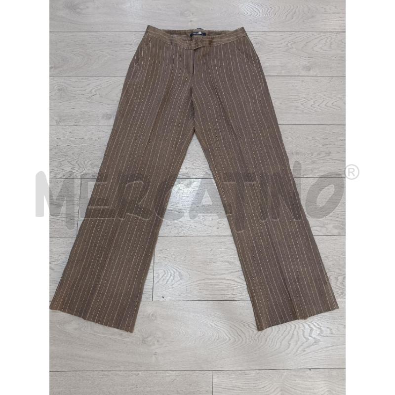 COMPLETO DONNA PENNYBLACK MARRONE RIGHE VERDI LINO | Mercatino dell'Usato Roma gregorio vii 3