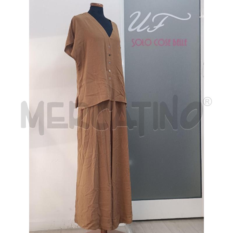 COMPLETO DONNA SOUVENIR MARRONE CAMICIA+PANTALONE | Mercatino dell'Usato Roma gregorio vii 2