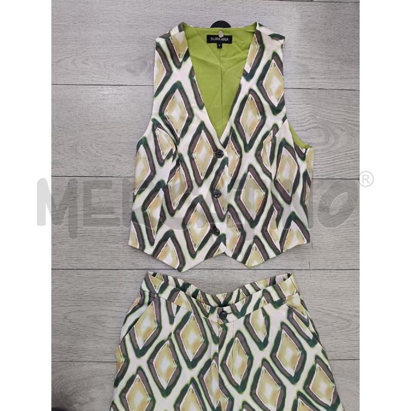 COMPLETO DONNA SURKANA VERDE TRE PEZZI | Mercatino dell'Usato Roma gregorio vii 2