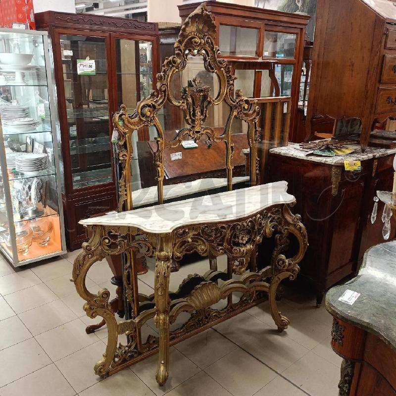 CONSOLLE DORATA + SPECCHIO | Mercatino dell'Usato Roma gregorio vii 1