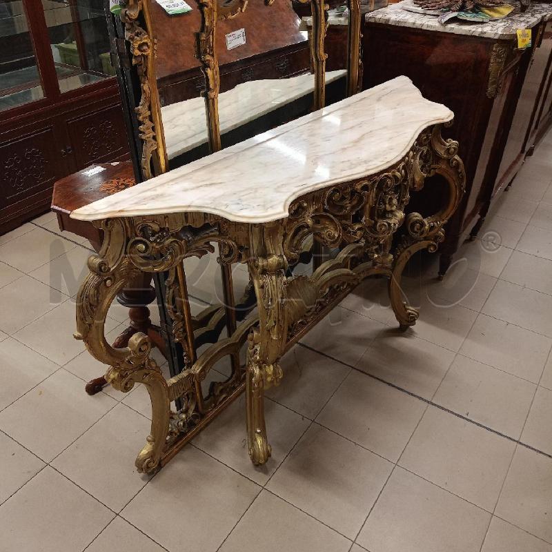 CONSOLLE DORATA + SPECCHIO | Mercatino dell'Usato Roma gregorio vii 2