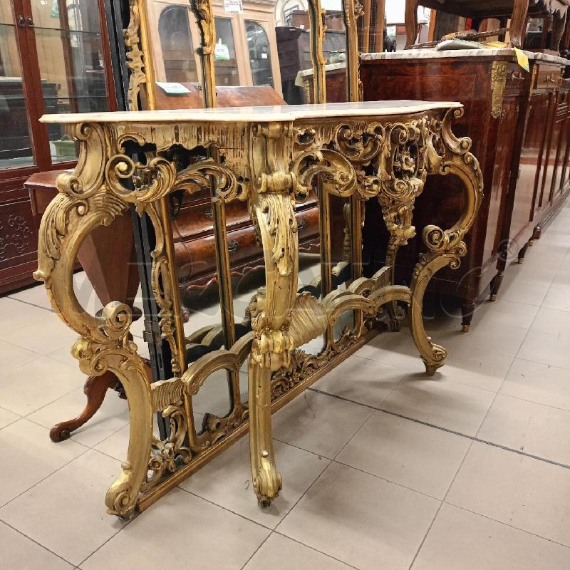 CONSOLLE DORATA + SPECCHIO | Mercatino dell'Usato Roma gregorio vii 3