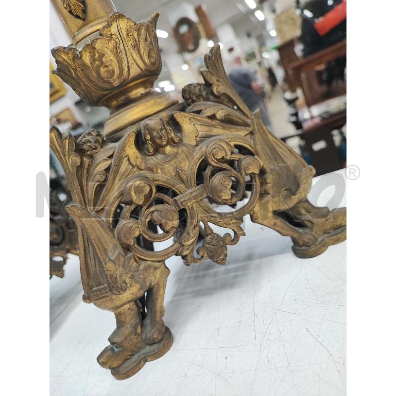 COPPIA CANDELIERI DORATI 76 CM | Mercatino dell'Usato Roma gregorio vii 3