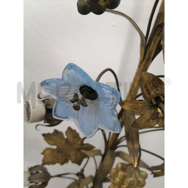 COPPIA LAMPADE 113 CM ANNI 30 FIORI BLU | Mercatino dell'Usato Roma gregorio vii 4