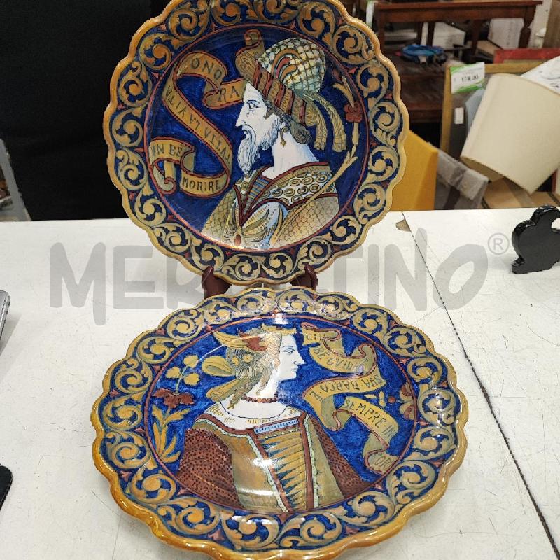 COPPIA PIATTI GUALDO TADINO UOMO E DONNA  | Mercatino dell'Usato Roma gregorio vii 4