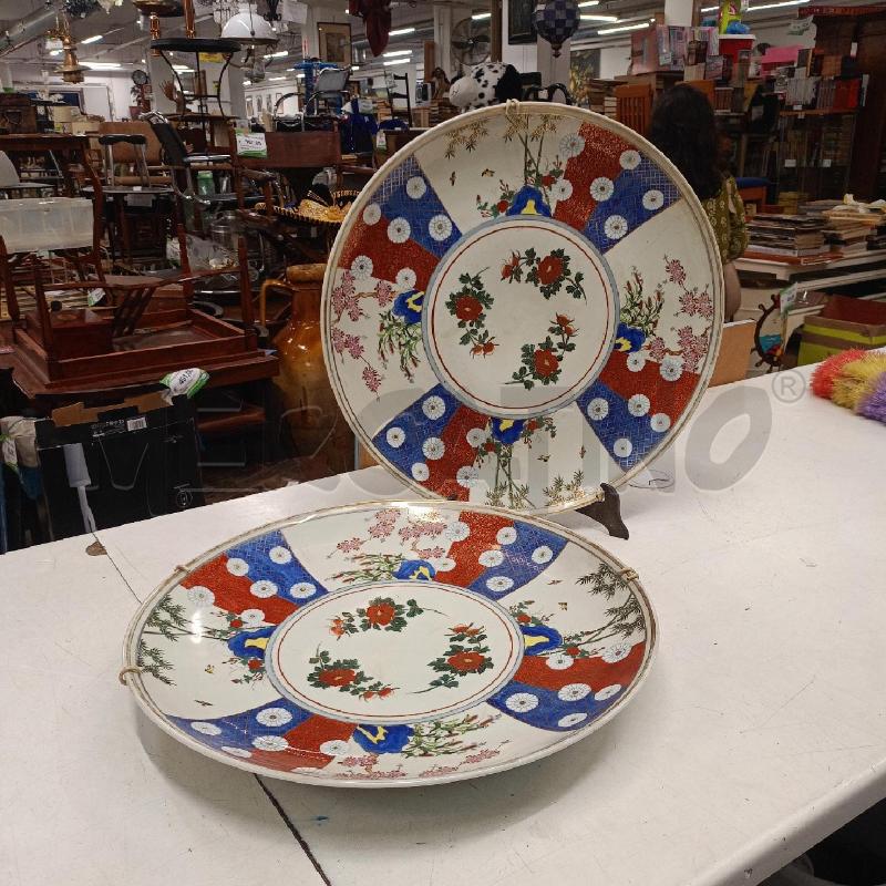 COPPIA PIATTI ORIENTALI DIPINTI 47 CM | Mercatino dell'Usato Roma gregorio vii 1