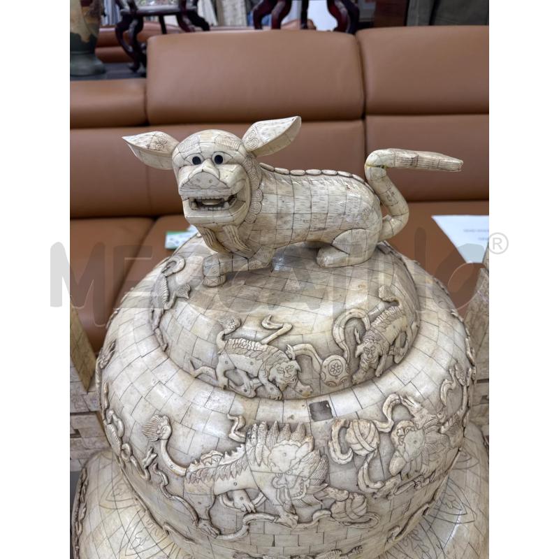 COPPIA POTICHE CHIARE CANE DI PHO  | Mercatino dell'Usato Roma gregorio vii 3