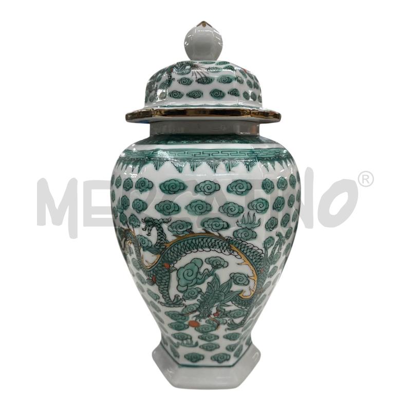 COPPIA POTICHE ORIENTALI VERDE  | Mercatino dell'Usato Roma gregorio vii 2