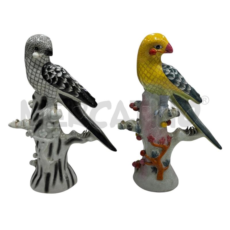 COPPIA STATUINE PAPPAGALLI ORIENTALI  | Mercatino dell'Usato Roma gregorio vii 1