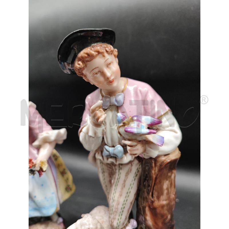 COPPIA STATUINE PORCELLANA RAGAZZI CON PECORE  | Mercatino dell'Usato Roma gregorio vii 2