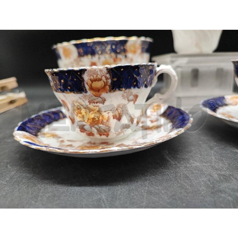 COPPIA TAZZE CON LATTIERA E PORTA BISCOTTI DEC BLU  | Mercatino dell'Usato Roma gregorio vii 2