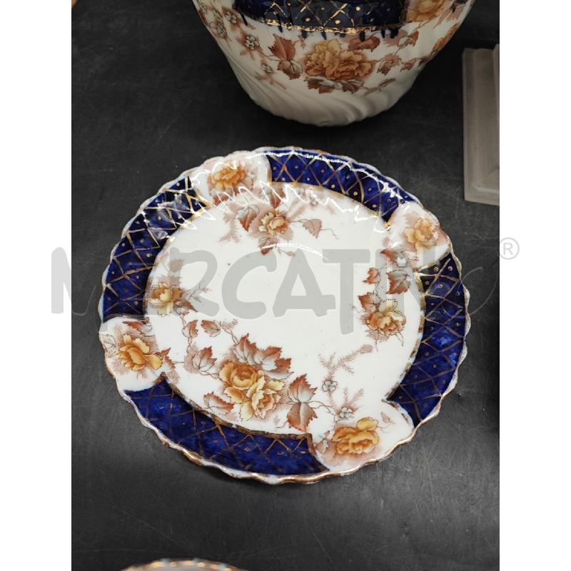COPPIA TAZZE CON LATTIERA E PORTA BISCOTTI DEC BLU  | Mercatino dell'Usato Roma gregorio vii 4