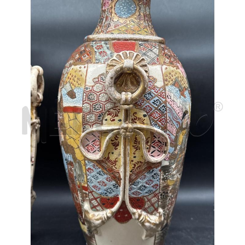 COPPIA VASI ORIENTALI DEC DORATI  | Mercatino dell'Usato Roma gregorio vii 4