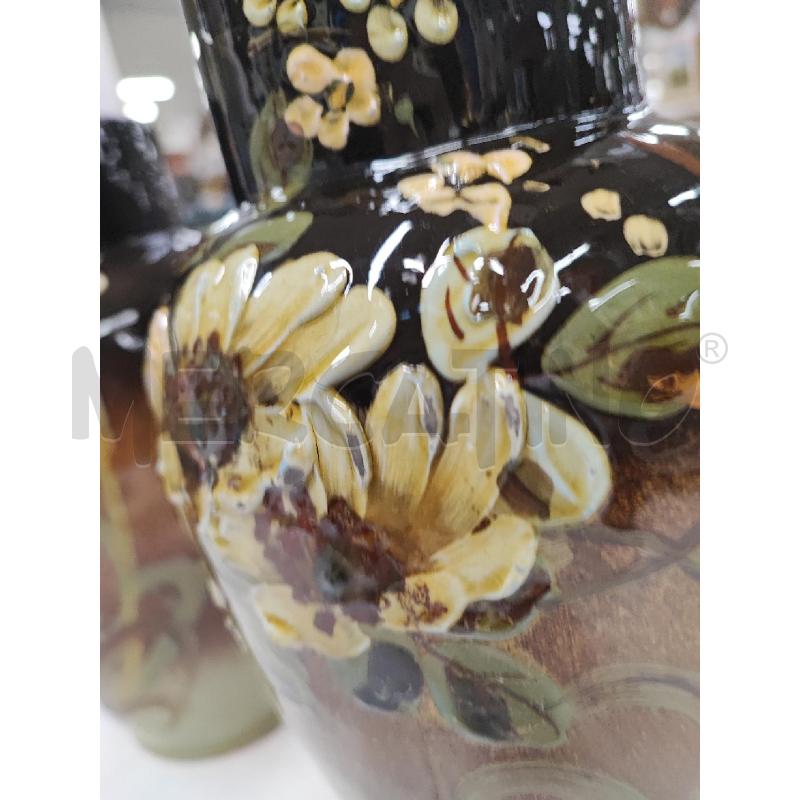 COPPIA VASI TERR FIORI BEIGE LIBERTY | Mercatino dell'Usato Roma gregorio vii 3