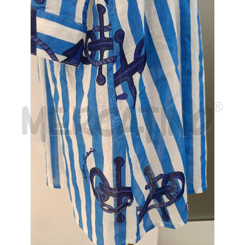 COPRI COSTUME ANTICA SARTORIA GIACOMO CINQUE BLU RIGHE CATENE | Mercatino dell'Usato Roma gregorio vii 3