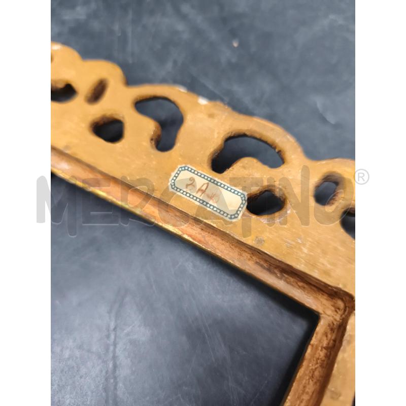 CORNICETTE COPPIA DORATE LEGNO LAVORATE  | Mercatino dell'Usato Roma gregorio vii 3
