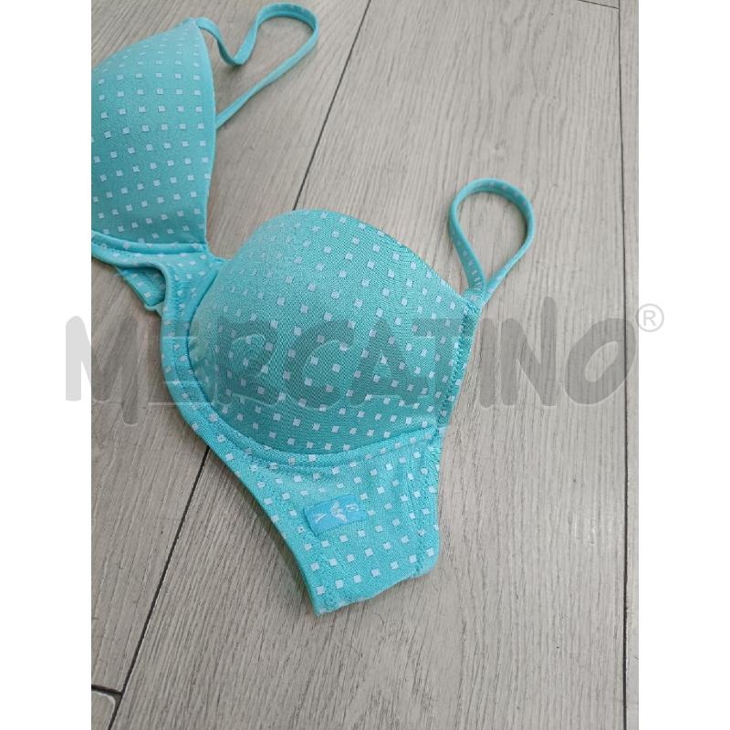 COSTUME DONNA EMPORIO ARMANI CELESTE QUADRETTI BIANCHI | Mercatino dell'Usato Roma gregorio vii 3